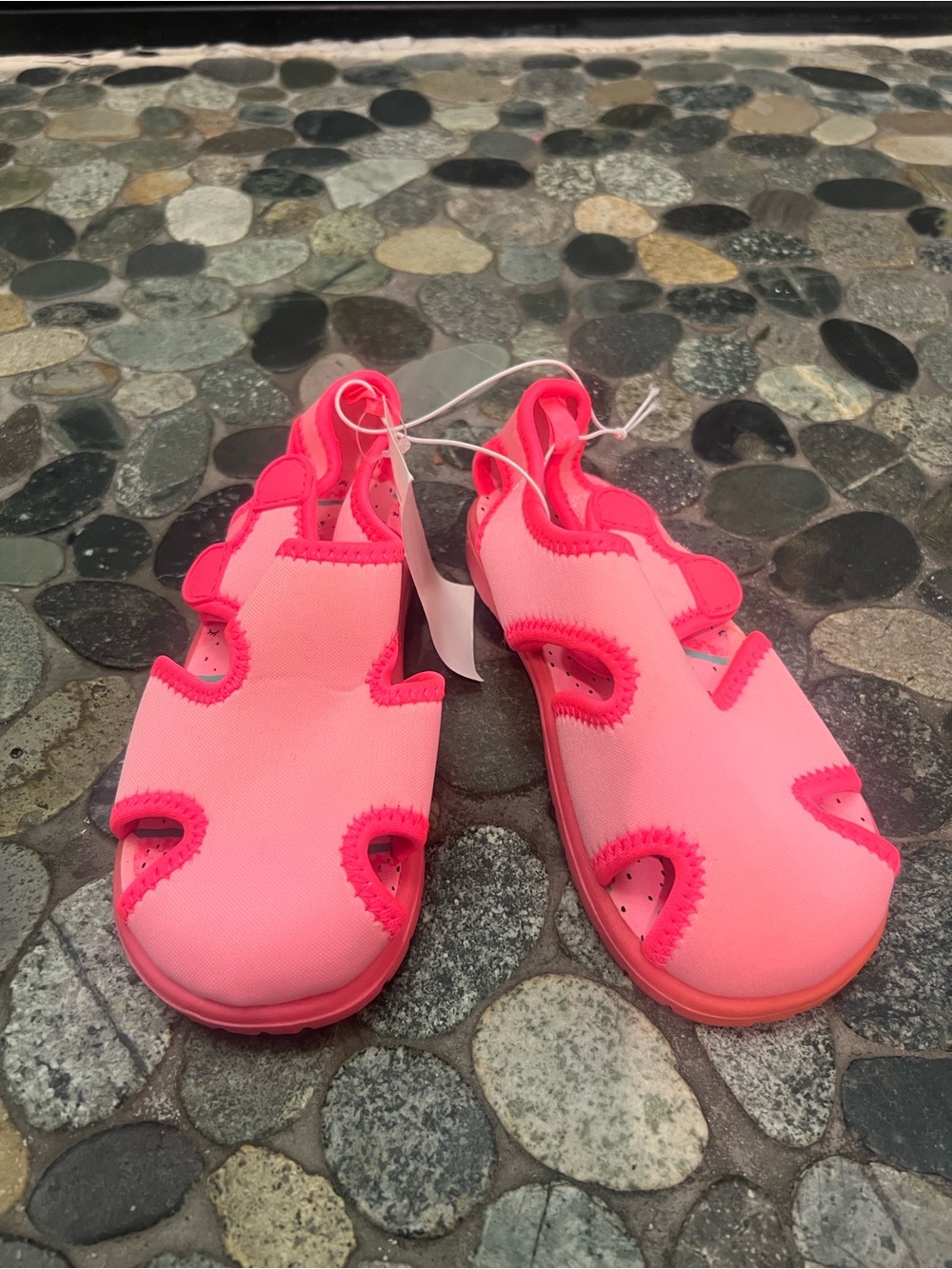 Neon Pink KIDS  Slip-On Comfort Sandals
